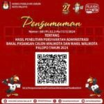 KPU Umumkan 3 Bapaslon MS dan 1 TMS Maju Pilwalkot Palopo 2024