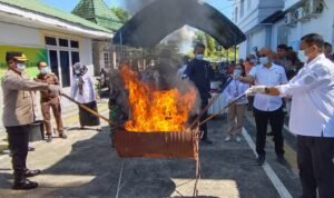 Forkopimda Palopo Musnahkan Barang Bukti 260 Gram Sabu dari Para Pelaku Narkoba