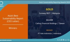 PT Vale Indonesia Raih Penghargaan Asia Sustainability Reporting Awards ke-10